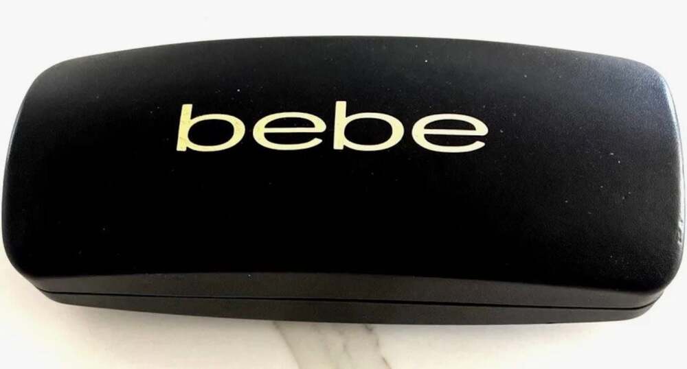 bebe BB7217 Glitter Leopard Print Cat Eye Sunglasses, NWOT- MSRP $130 - Picture 3 of 4